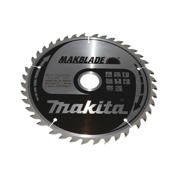 MAKITA saw blade MAKBLADE 216x30 mm 40 teeth B-32683 - MAKBLADE/MAKBLADE+ saw blades