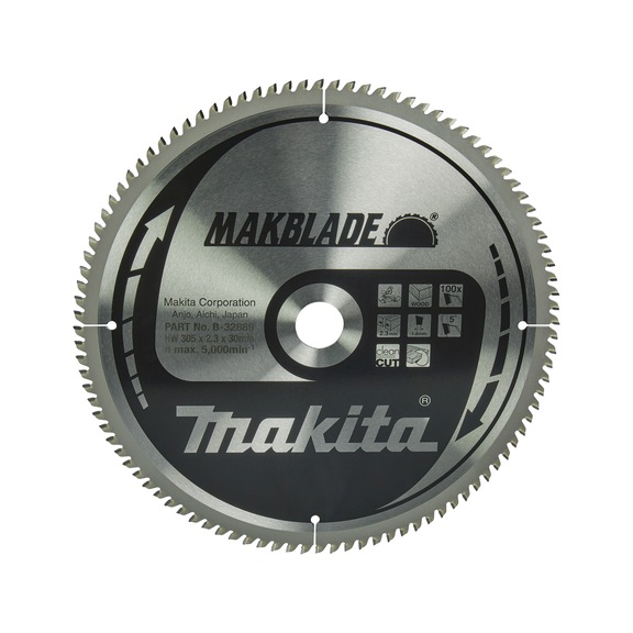 MAKITA saw blade MAKBLADE 305 mm bore 30 mm number of teeth 100 B-32889 - Saw blades for wood