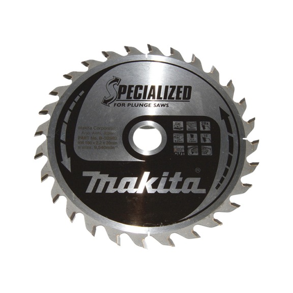 MAKITA Sägeblatt SPECIALIZED 160x20 mm 28 Zähne B-32982 - Sägeblätter für Holz