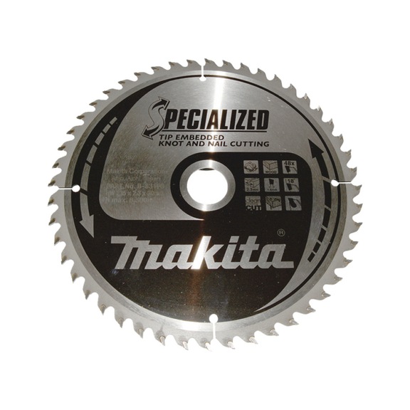 MAKITA saw blade SPECIALIZED 235x30 mm 48 teeth B-33196 - SPECIALIZED saw blades