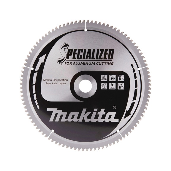 MAKITA saw blade SPECIALIZED 250 mm bore 30 mm number of teeth 100 B-33314 - Saw blades for aluminium