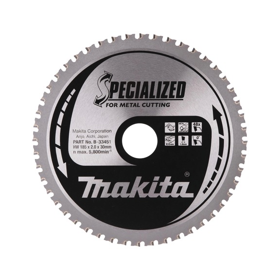 MAKITA saw blade SPECIALIZED 185x30 mm 48 teeth B-33451 - Saw blades for metal