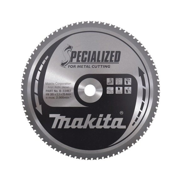 MAKITA Sägeblatt SPECIALIZED 305x25,4 mm 78 Zähne B-33467 - Sägeblätter für Metall