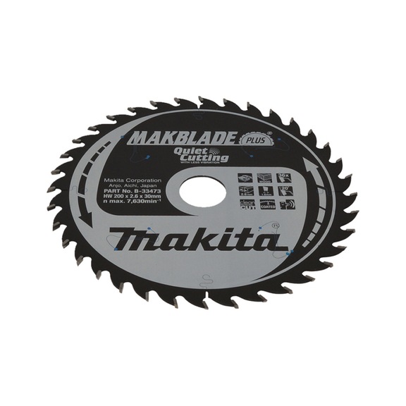 MAKITA saw blade MAKBLADE+ 200x 30 mm 36 teeth B-33473 - Saw blades for wood