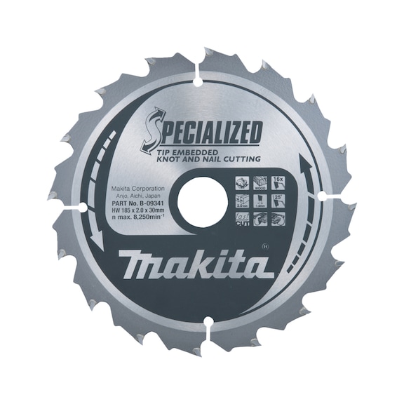 MAKITA saw blade SPECIALIZED 190x20 mm 40 teeth B-42379 - SPECIALIZED saw blades