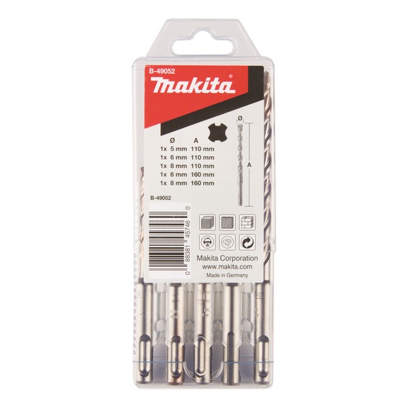 MAKITA drill bit set no. 2 5-piece B-49052 - Drill set (cutting tool with defined cutting edges)