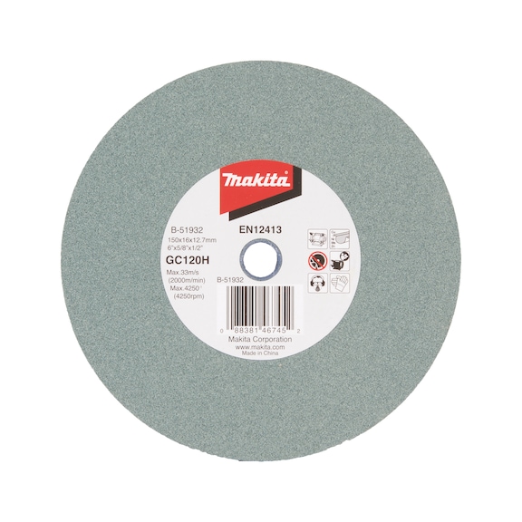 MAKITA grindstone GC120H150 150 x 16 x 12.7 mm B-51932 - Grinding stone