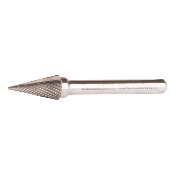 MAKITA carbide burr pointed cone single toothing 20x10 mm B-52831 - Burr (non-detachable cutting edges)