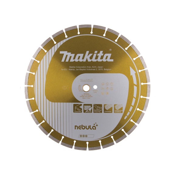 MAKITA diamond cutting disc Nebula diameter 400 mm thickness 3.0 mm B-54069 - Nebula diamond cutting discs