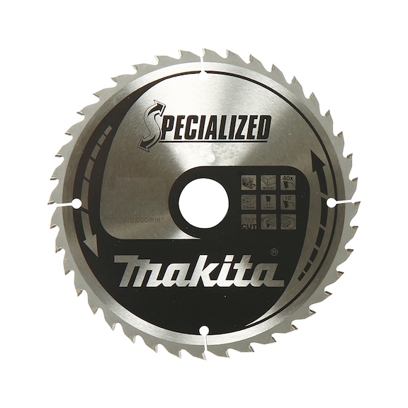 MAKITA Sägeblatt SPECIALIZED 190 mm Bohrung 30 mm Zähnezahl 44 B-54449 - Sägeblätter für Holz und MDF