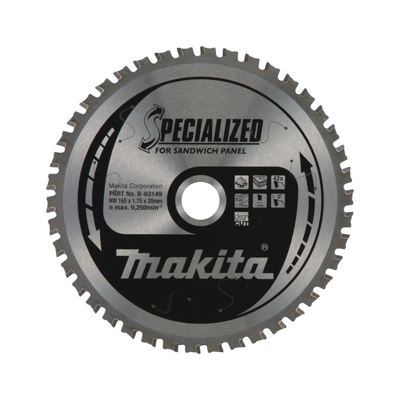 MAKITA Sägeblatt SPECIALIZED 165 mm Bohrung 20 mm Zähnezahl 42 B-63149 - Sägeblätter für spezielle Anwendungen