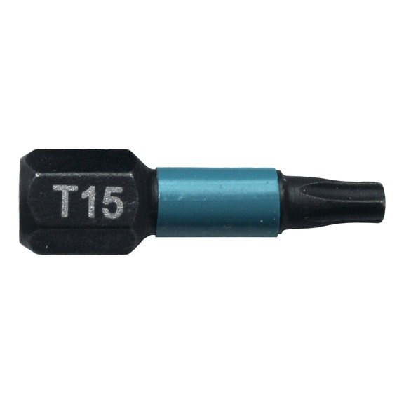 MAKITA Bit T15 Impact Black T15 2 pieces Length 25 mm B-63666 - T-Bits