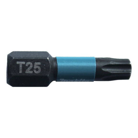 MAKITA Bit T25 Impact Black T25 2 Stück Länge 25 mm B-63688 - T-Bits