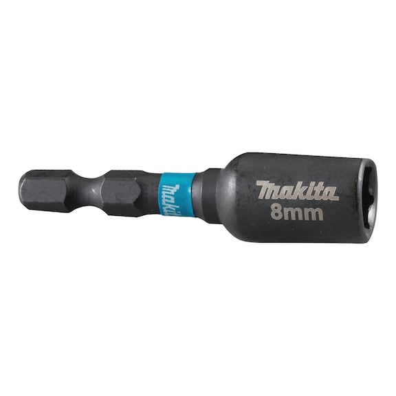 MAKITA socket spanner Impact Black 1/4 inch SW8 magnetic 1 piece B-66830 - Impact Black socket spanner 1/4 inch hexagon