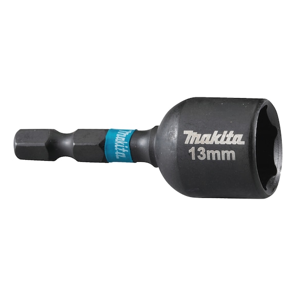 MAKITA socket spanner Impact Black 1/4 inch SW13 magnetic 1 piece B-66852 - Impact Black socket spanner 1/4 inch hexagon