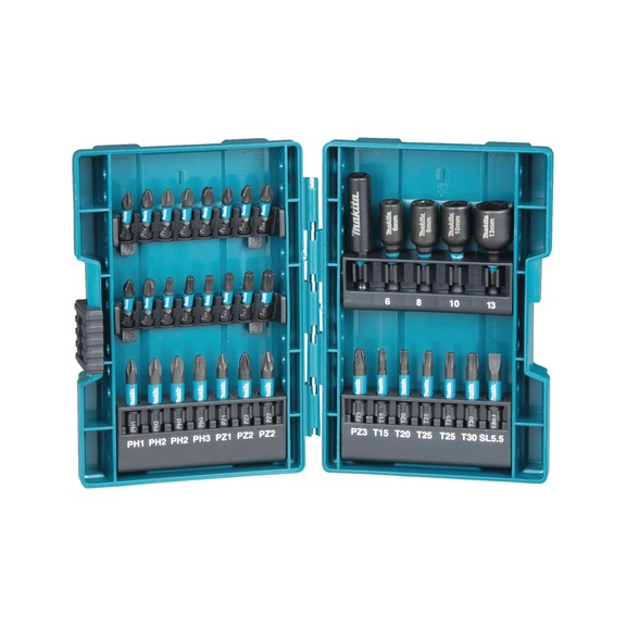 MAKITA Bit Set Impact Black 35-piece PH, PZ, T, SL B-66880 - Bit set