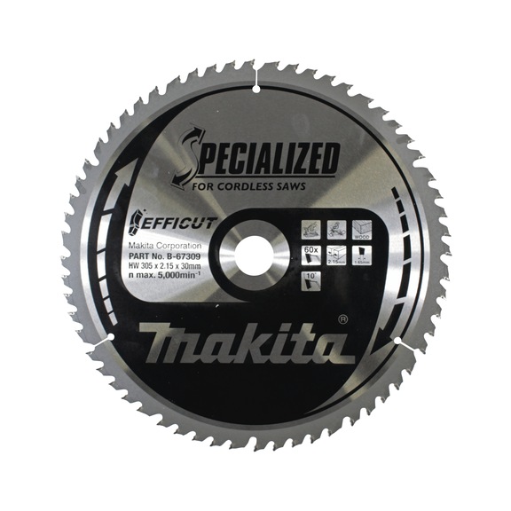 MAKITA Sägeblatt EFFICUT 305mm Breite 2,15mm Bohrung 30mm Zähnezahl 60 B-67309 - Sägeblätter für Holz