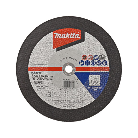 MAKITA cutting disc diameter 300 mm 3.5 mm A24R-BF steel B-70792 - Cutting discs for metal