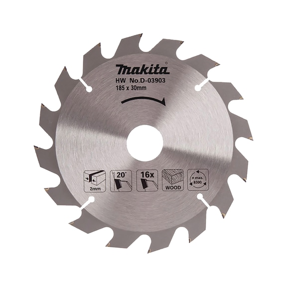 MAKITA EFFICUT saw blade 185x30 mm 16 teeth D-03903 - Saw blades for wood and MDF