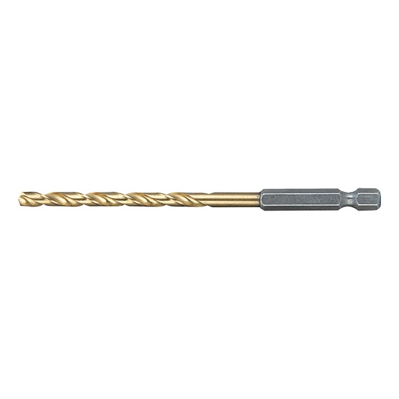 MAKITA metal drill HSS TiN diameter 4 mm length 95mm 1/4 inch hexagon D-14940 - Metal drill HSS TiN 1/4" hexagon