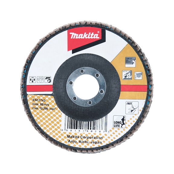 MAKITA serrated lock washer diameter 180 mm A80 angled D-27159 - Flap discs