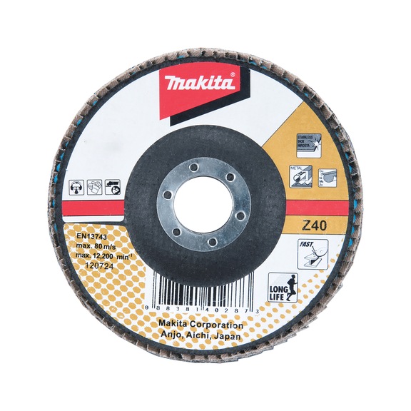 MAKITA serrated lock washer diameter 180 mm Z40 angled D-27539 - Flap discs
