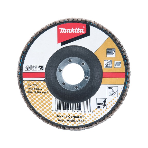 MAKITA serrated lock washer diameter 180 mm Z80 angled D-27551 - Flap discs