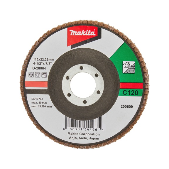MAKITA serrated lock washer diameter 115 mm C120 flat D-28064 - Flap discs