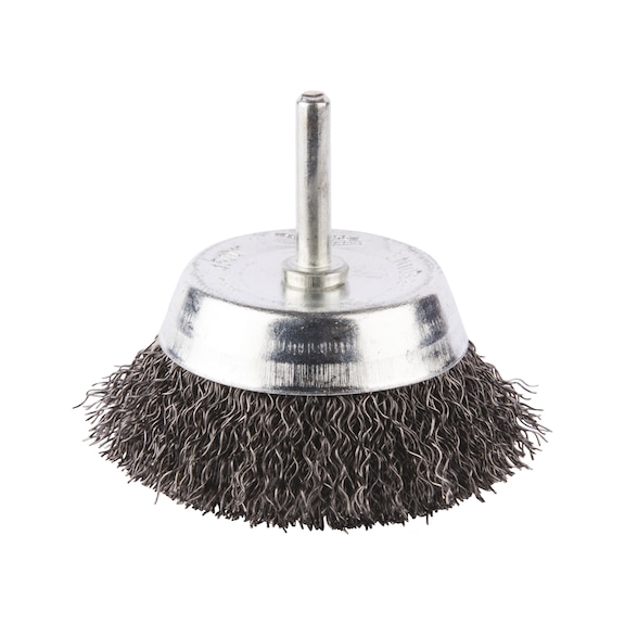 MAKITA cup brush diameter 63 mm crimped galvanised steel round shaft D-39920 - Cup brush