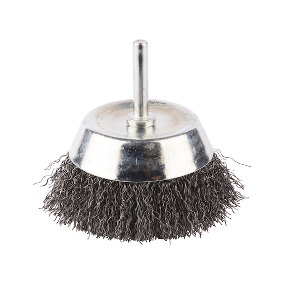 MAKITA cup brush diameter 75 mm crimped galvanised steel round shaft D-39936 - Cup brush