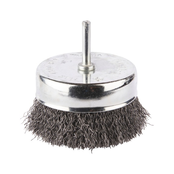 MAKITA cup brush diameter 80 mm crimped galvanised steel round shaft D-39942 - Cup brush