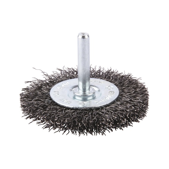MAKITA round brush diameter 63 mm crimped galvanised steel round shaft D-39970 - Round brush