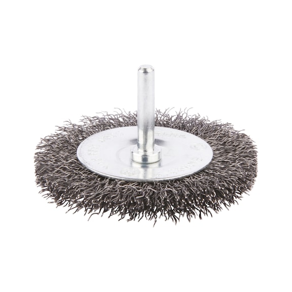 MAKITA round brush diameter 75 mm crimped galvanised steel round shaft D-39986 - Round brush