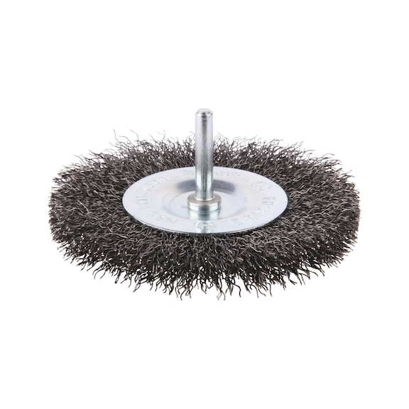 MAKITA round brush diameter 100 mm crimped galvanised steel round shaft D-39992 - Round brush