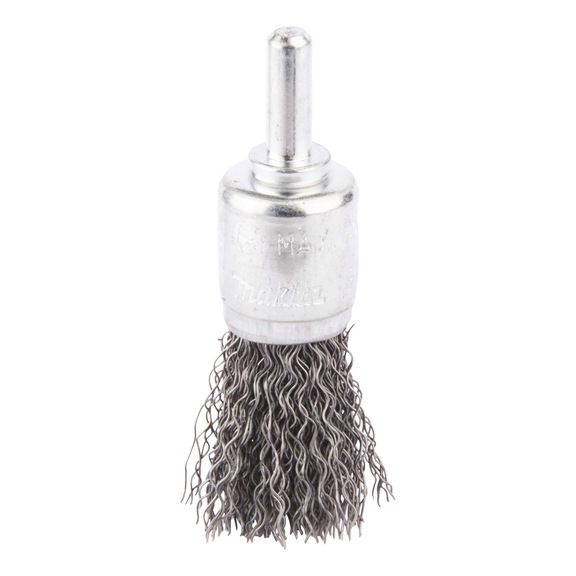 MAKITA Pinselbürste Durchmesser 19mm gewellt verzinkter Stahl Rundschaft D-40010 - Pinselbürste