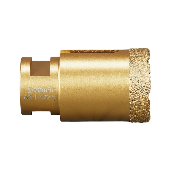 MAKITA diamond core drill bit diameter 38 mm M14 dry drilling D-44529 - Diamond hollow core bits