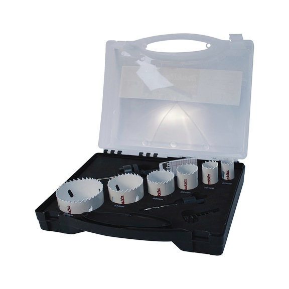 MAKITA Lochsägen-Set Elektriker 9-teilig HSS-BiM Durchmesser 20-65 mm D-47139 - HSS Bi-Metall Lochsägen-Sets