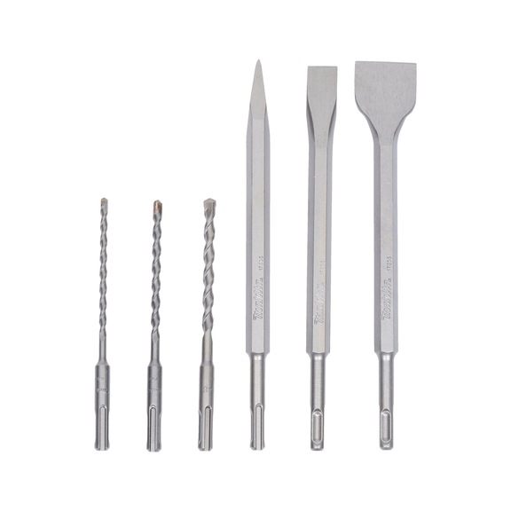 MAKITA drill/chisel set 6 pieces SDS-PLUS D-58920 - Hand tool assortment