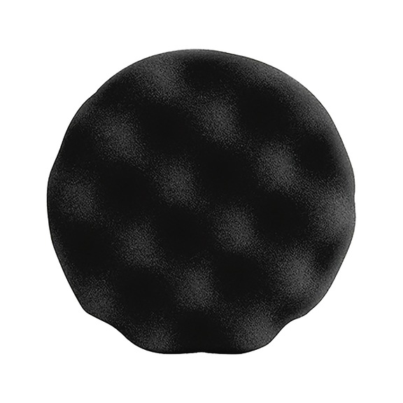 MAKITA polishing pad black diameter 100mm velcro soft wavy fine 30mm D-62658 - Polishing pad black