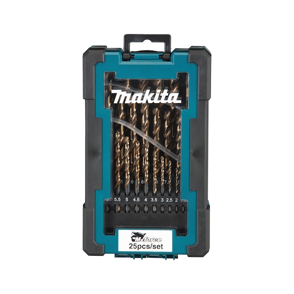 MAKITA Bohrer-Set M-Force 25-teilig Metall D-67599 - Bohrer-Set (Zerspanwerkzeug mit definierten Schneiden)