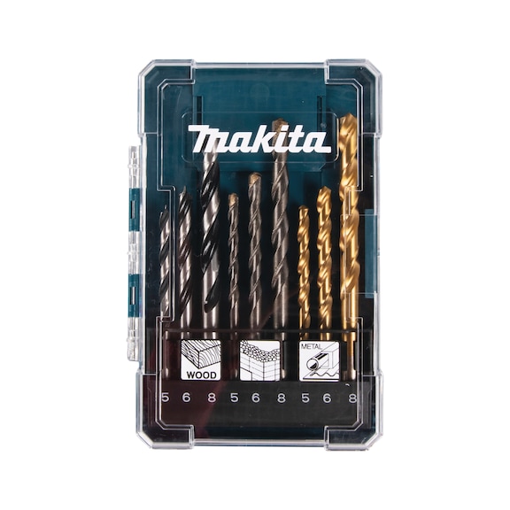 MAKITA drill bit assortment 9-piece D-71962 - Drill set (cutting tool with defined cutting edges)