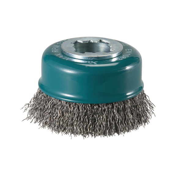 MAKITA cup brush diameter 75mm X-LOCK crimped galvanised steel D-73396 - Cup brush X-LOCK