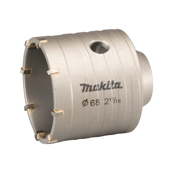 MAKITA hollow core drill bit HM diameter 68 mm 50 mm 8 teeth D-73938 - Drill bits suitable for SDS-PLUS