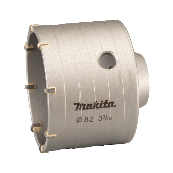 MAKITA hollow core drill bit carbide diameter 82 mm 50 mm 8 teeth D-73944 - Drill bits suitable for SDS-PLUS