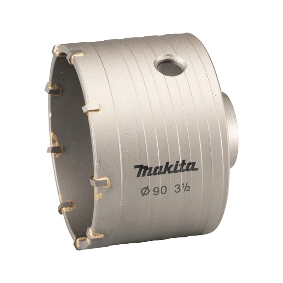 MAKITA hollow core drill bit carbide diameter 90 mm 50 mm 9 teeth D-73950 - Drill bits suitable for SDS-PLUS