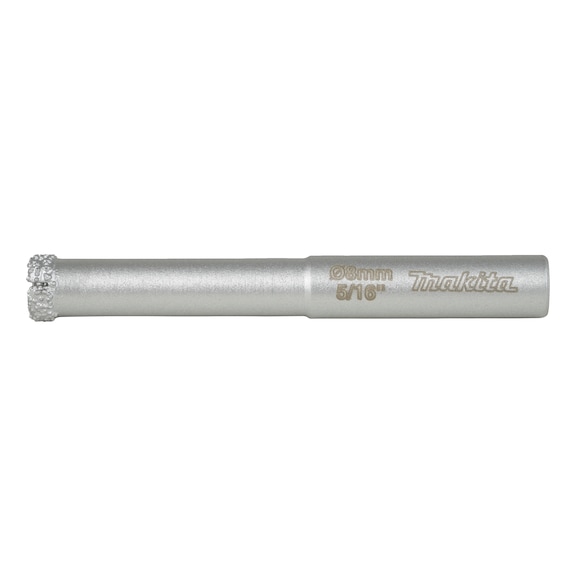 MAKITA diamond drill bit, diameter 8 mm, wet drilling, D-77388 - Diamond hollow core bits