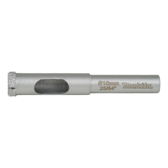 MAKITA diamond drill bit, diameter 10 mm, wet drilling, D-77394 - Diamond hollow core bits