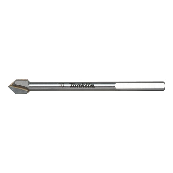 MAKITA Glass/tile drill bit Diameter 10 mm Length 96 mm Carbide D-78461 - Glass and tile drills