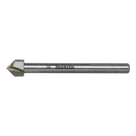 MAKITA Glass/tile drill bit Diameter 14 mm Length 96 mm Carbide D-78483 - Glass and tile drills
