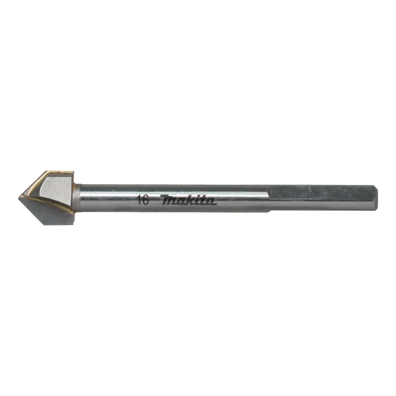 MAKITA Glass/tile drill bit Diameter 16 mm Length 100 mm Carbide D-78499 - Glass and tile drills